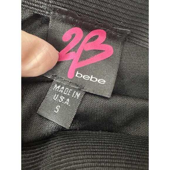 2B Bebe Y2kShorts Womens Small Gold Sequin Stretch Pull On Mini Party Cocktail - Picture 4 of 6